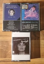 Linda Ronstadt Cassette Lot Of 3 Greatest Hits Vol 2 What&#39;s New Retrospective - £13.41 GBP