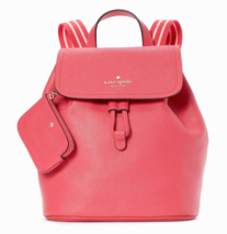 New Kate Spade Rosie Medium Flap Backpack Pink Peppercorn. Dust bag incl... - $151.91