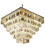 Luxury Crystal Gold Chandelier Lighting Modern Contemporary Chandeliers ... - $550.00