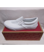 VANS Slip Ons Womens Canvas True White Size 8.5  Wide Off The Wall - $59.39