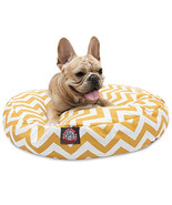MajesticPet 30 in. Zig Zag Round Pet Bed Yellow - Small - $124.31 CAD