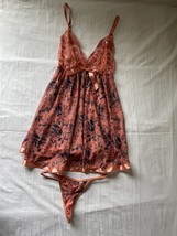 Soft Peach Women&#39;s Babydoll Size M - e732 - $255.41 MXN