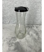 Vintage Good Seasons Swoosh Salad Dressing Glass Bottle Cruet Black Lid - £10.73 GBP