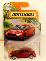 Matchbox 2019 #008 Red 17 Honda Cvic Hatchback MBX Road Trip Series MOC - £7.90 GBP