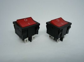 2 Pcs Pack Lot KCD2 6A 250V 10A 125V AC T85 CQC Power Button Rocker Boat Switch - £11.52 GBP