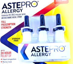 Astepro Allergy Antihistamine Nasal Spray 3x120 Metered Spray Bottle EXP... - $62.65