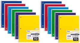Mead Spiral Notebook, College Ruled, 1 Subject, 70 Sheets, 7.5&quot; X, 05512-12 - $34.99