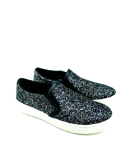 Skechers Goldie Glitz &amp; Bitz Glitter Slip-On Shoes- BLACK, US 5M / EUR 35 - £23.45 GBP