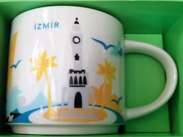 STARBUCKS izmir 14 oz City Mug YAH You Are Here Collection Ceramic Coffee Cup - £46.05 GBP