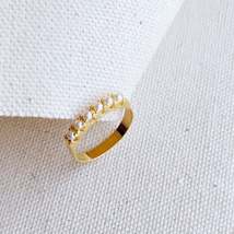 18k Gold Filled Small Synthetic Pearls Ring For Wholesale Jewelry Supplies - £6.41 GBP