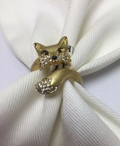 Kate Spade New York So Foxy Fox 12 K Gold Plated Ring Size 7 w/ KS Dust ... - £48.98 GBP