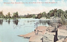 Bobcaygeon River Kawartha Lakes Ontario Ca~Trent Valley NAVIGATION~1907 Postcard - £8.72 GBP