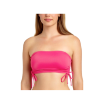 California Waves Womens Strapless Cami Swim Top, Large, Pink Shock - $19.79