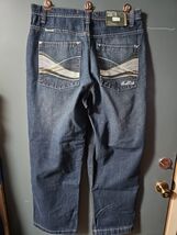 Southpole Denim Jeans Vintage Wide Leg  Baggy Grunge Skater 34x32 South ... - $127.71