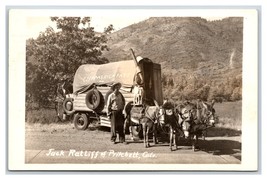 RPPC Jack Ratliff “See America Fast” Wagon Pritchett  Colorado CO Postcard R18 - £5.45 GBP