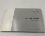 2002 Nissan Altima Owners Manual Handbook OEM F01B06084 - £21.57 GBP