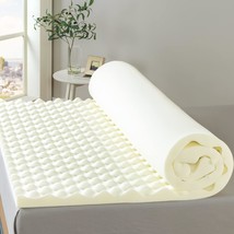 Zinus 2 Inch Copper Cooling Memory Foam Mattress Topper With Airflow, White - $64.95