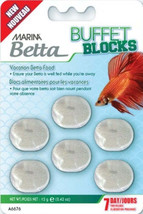 Marina Betta Buffet Blocks: 7-Day Vacation Food for Betta Fish - £3.06 GBP+