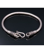 4MM Solid 925 sterling silver handmade snake chain flexible unisex bracelet - $122.26 CAD+
