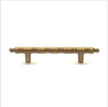 Vintage Brass Tone Ornate Drawer Cabinet Furniture Pull Handle 5&quot; - $4.43
