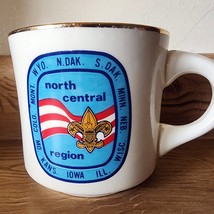 Vintage Boy Scouts of America North Central Region Mug Cup BSA 3 1/4&quot; READ - $9.47