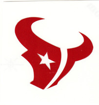 REFLECTIVE Houston Texans fire helmet motorcycle hard hat decal sticker ... - £2.76 GBP