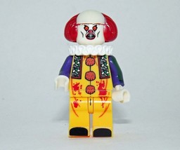 Minifigure Pennywise Clown It 1990 Horror Stephen King Movie Custom Toy - £3.91 GBP