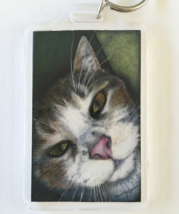 Large Cat Art Keychain - Oliver - $8.00