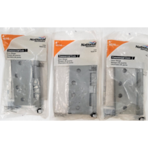 3 Commercial Grade 4&quot; Hinge Steel Prime Coat National Hardware N236-016 ... - $17.00