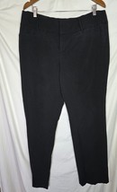 Apt 9 Black Dress Pants Women&#39;s 16 Pockets Belt Loops Business - £8.32 GBP