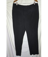 Apt 9 Black Dress Pants Women&#39;s 16 Pockets Belt Loops Business - £8.20 GBP