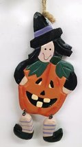 Wooden Halloween Ornament (Witch) - £7.84 GBP
