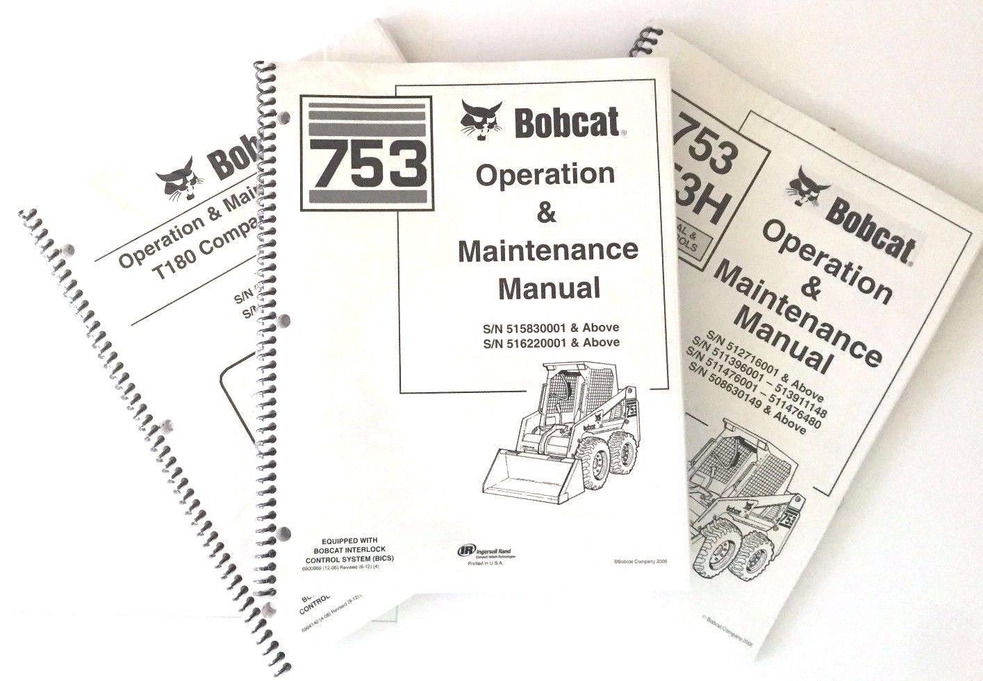 Bobcat 741 742 743/DS Skid Steer Operation &amp; Maintenance Manual Owner&#39;s ... - $22.08