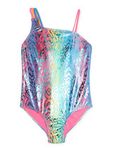 Wonder Nation Girls’ Fashion One Piece Swimsuit Multicolor Size XXL(18) - £12.65 GBP