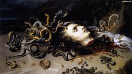 The Head of Medusa 1617 by Peter Paul Rubens Old Masters 9x16 Art Print - £15.81 GBP