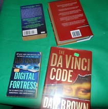 Lot of 4 Books Dan Brown The Da Vinci Code Digital Fortress Hardcover Paperback - £12.48 GBP