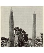 1942 Egypt Thutmose 1 &amp; Hatshepsut Obelisks Historical Print Antique 8 x 5  - €17,04 EUR