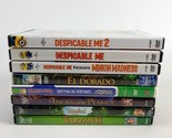 (Lot of 8) DVD Kids Movies Minions Tangled Tarzan El Dorado Treasure Pla... - $14.84