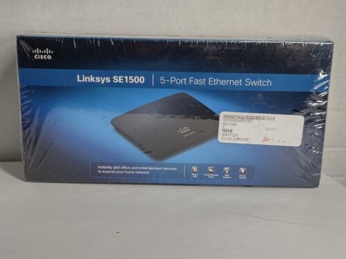 Cisco Linksys SE1500 5-Port Fast Ethernet Switch  New Sealed (x) - $29.69