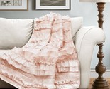 Lush Decor Lush Dcor Belle Throw, 60 inch x 50 inch, Pink Blush, 60&quot; X 50&quot; - £35.58 GBP