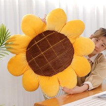 Stuffed Soft Plant Sunflower Plush Toys Cute Chair Car Plush Cushion Office Nap  - £16.37 GBP