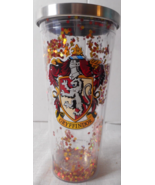 Spoontiques Gryffindor Shield Floating Glitter Cup 20oz Plastic Lid Warn... - £15.65 GBP
