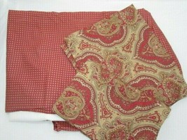 Ralph Lauren Sari Red Medallion 3-PC Standard Shams and Queen Bed-Skirt - $56.00