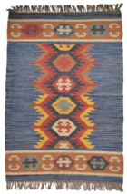 india handmade wool jute  area  accent oriental handwoven hallway kilim rugs - £52.33 GBP+