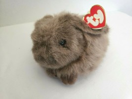 1993 Ty Classic Nibbles Bunny Rabbit Plush Stuffed Animal Brown  - £10.45 GBP