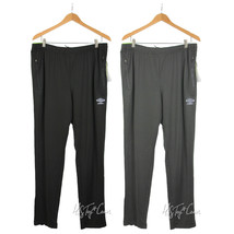 NWT Umbro Men&#39;s Relaxed Fit Straight Leg Reflective Zip Training Running pants - £27.96 GBP