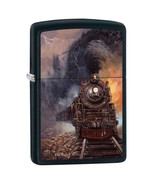 Zippo Lighter - Train by Blaylock Black Matte - 853417 - $34.58