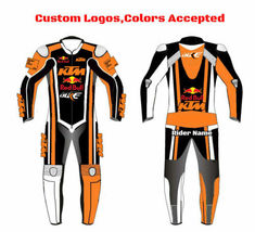 Customized Suit Biker Racing Motorbike Leather Motorcycle MotoGP 1 &amp; 2 PC - £226.32 GBP