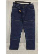 NWT Guide Gear Mens 38x32 Insulated Flannel Lined Blue Jeans High Rise - £29.03 GBP