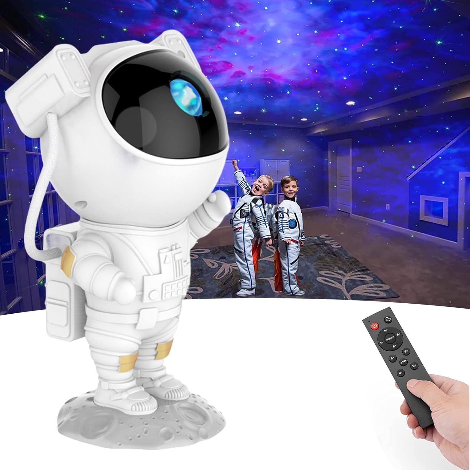 Primary image for Star Projector,Galaxy Night Light,Astronaut Starry Nebula Ceiling Led Lamp With 